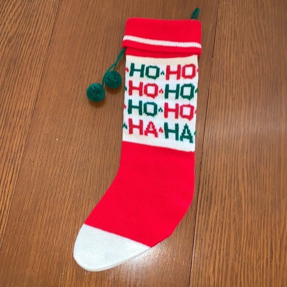 Vtg 1979 Kurt S Adler kitschy knit‎ Christmas stocking